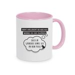 Tasse mit Spruch: Sieht vielleicht so aus als würde ich Dir zuhören...doch in Wahrheit denke ich an mein Pferd