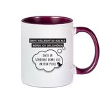 Tasse mit Spruch: Sieht vielleicht so aus als würde ich Dir zuhören...doch in Wahrheit denke ich an mein Pferd