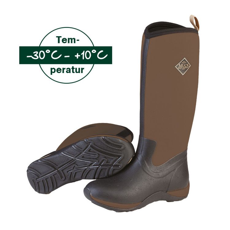 Muck Stiefel - Artic Adventure Solid Tan in Schwarz-Tan