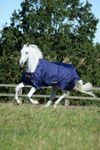 Bucas Therapy Turnout Decke Light Navy/ Orange