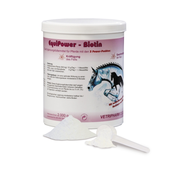 EquiPower Biotin für Pferde 750g Dose
