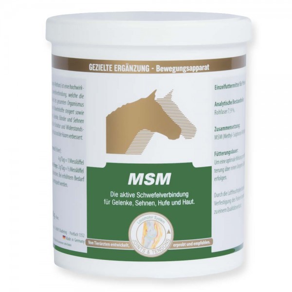 VETRIPHARM MSM für Pferde, 800g Dose