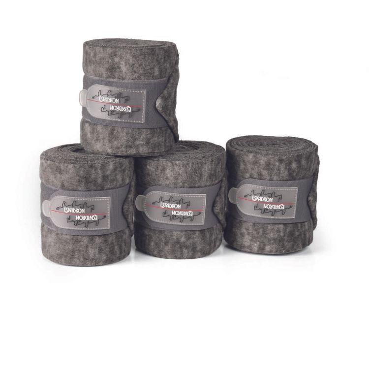 ESKADRON Fleecebandagen grey melange, Warmblut, 4er Set