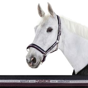 Eskadron Halfter Dornschnalle New Basic in nightblue-white-blackberry