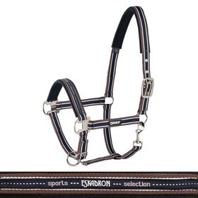 Eskadron Halfter Dornschnalle New Basic in cognac-creme-nightblue