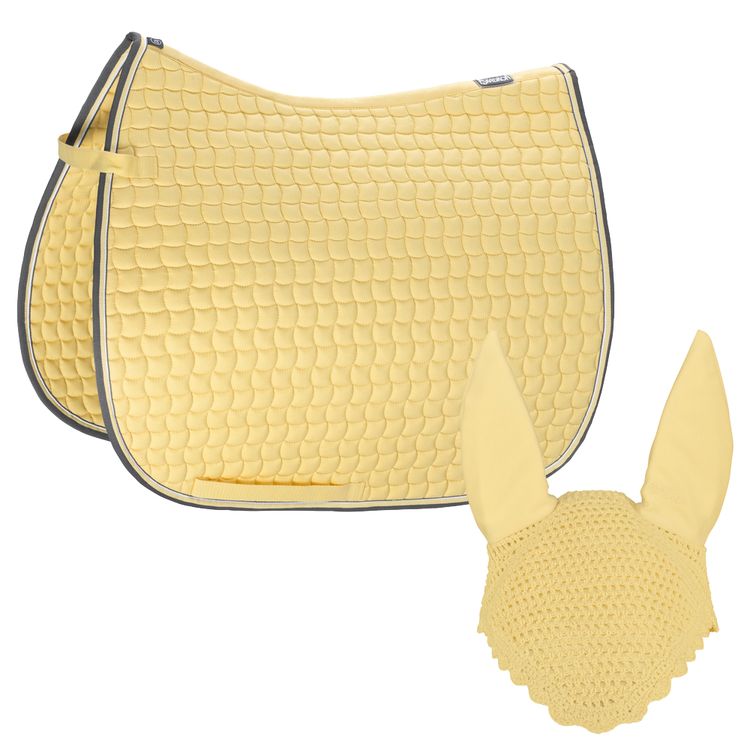 Set Eskadron Basic Cotton Schabracke mit Fliegenohren in banana