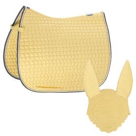 Set Eskadron Basic Cotton Schabracke mit Fliegenohren in banana