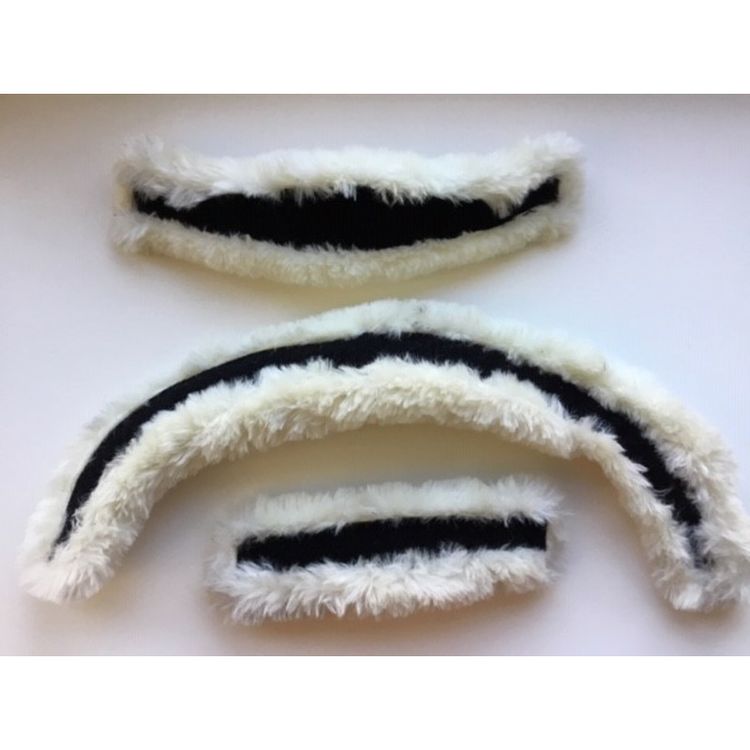 Euroriding - Ersatzpolsterfür Trense LEON, Faux Fur in natur