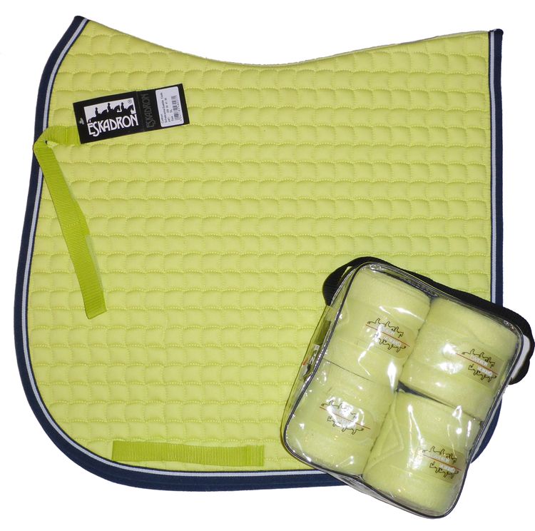 SET Eskadron Cotton by Klawunde pastel yellow mit passenden Bandagen
