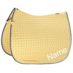 ESKADRON banana Cotton Dressur-Schabracke mit individuellem Namen bestickt 