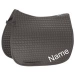 ESKADRON Grey Cotton Dressur-Schabracke mit individuellem Namen bestickt 