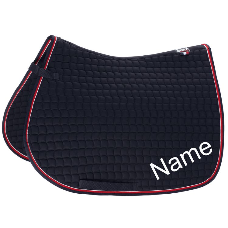 ESKADRON navy/chilli Cotton VS-Schabracke mit individuellem Namen bestickt