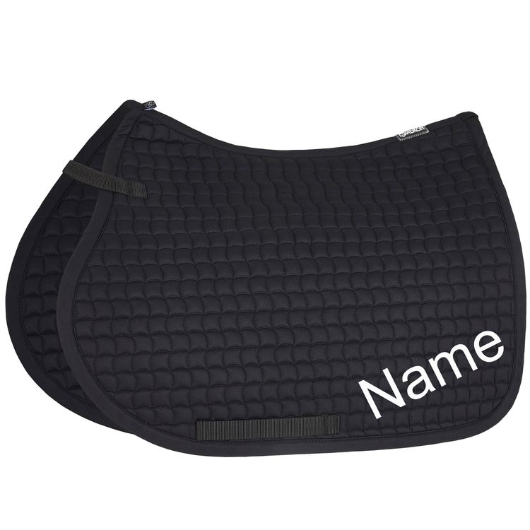 ESKADRON black Cotton VS-Schabracke mit individuellem Namen bestickt