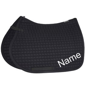 ESKADRON black Cotton VS-Schabracke mit individuellem Namen bestickt 