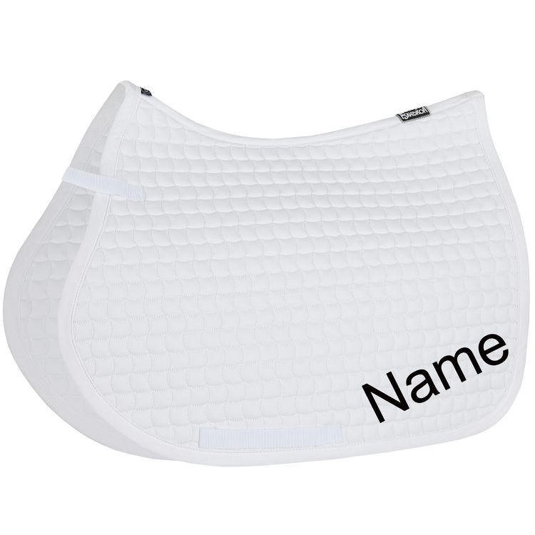 ESKADRON white Cotton VS-Schabracke mit individuellem Namen bestickt 