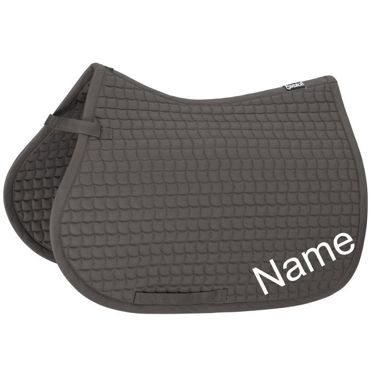 ESKADRON anthrazit Cotton VS-Schabracke mit individuellem Namen bestickt 