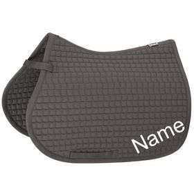 ESKADRON anthrazit Cotton VS-Schabracke mit individuellem Namen bestickt 