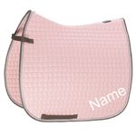 ESKADRON powderrose Cotton Pony Dressur-Schabracke mit individuellem Namen bestickt