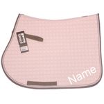 ESKADRON powderrose Cotton VS-Schabracke mit individuellem Namen bestickt  