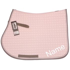 ESKADRON powderrose Cotton VS-Schabracke mit individuellem Namen bestickt  