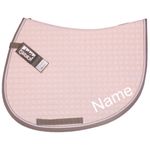 ESKADRON powderrose Cotton Spring-Schabracke mit individuellem Namen bestickt