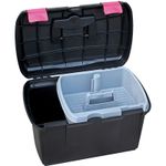 Euroriding Putzbox Arrezzo in schwarz/pink