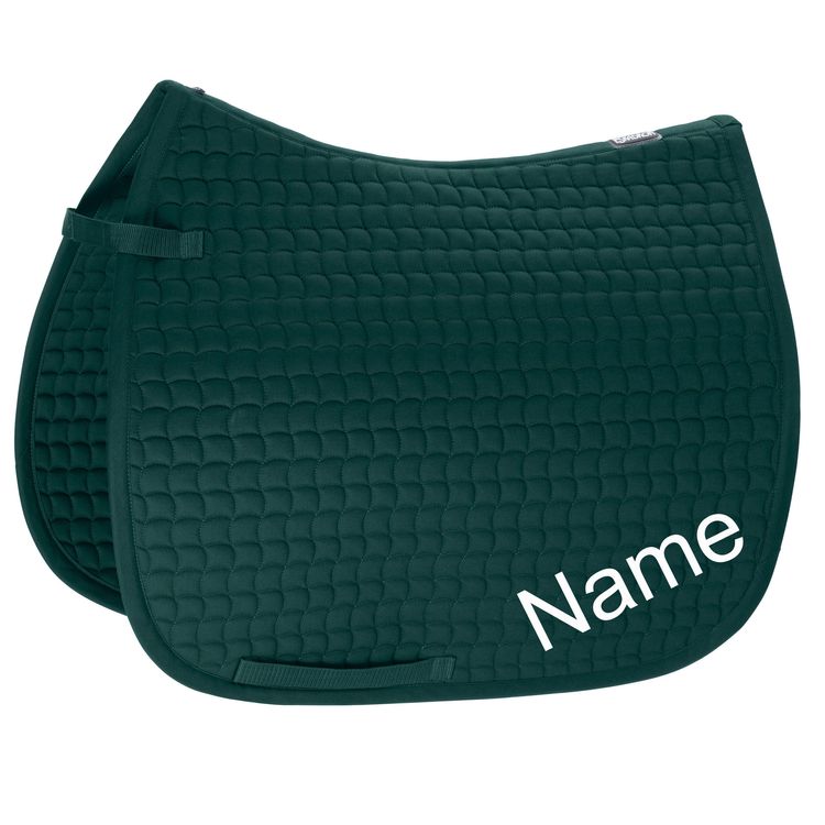 ESKADRON racinggreen Cotton Pony Dressur-Schabracke mit individuellem Namen bestickt