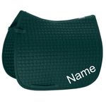 ESKADRON racinggreen Cotton Pony Dressur-Schabracke mit individuellem Namen bestickt