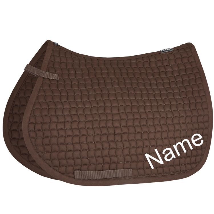 ESKADRON darkbrown Cotton Pony VS-Schabracke mit individuellem Namen bestickt