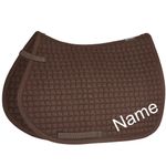 ESKADRON darkbrown Cotton Pony VS-Schabracke mit individuellem Namen bestickt
