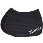 ESKADRON black Cotton Pony VS-Schabracke mit individuellem Namen bestickt