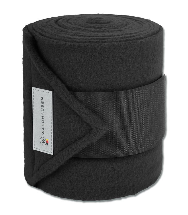 Waldhausen Esperia Fleecebandagen 4er Set, Warmblut, Farbe schwarz