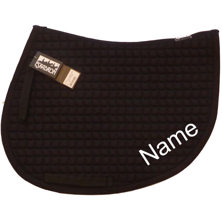 ESKADRON black Cotton Spring-Schabracke mit individuellem Namen bestickt