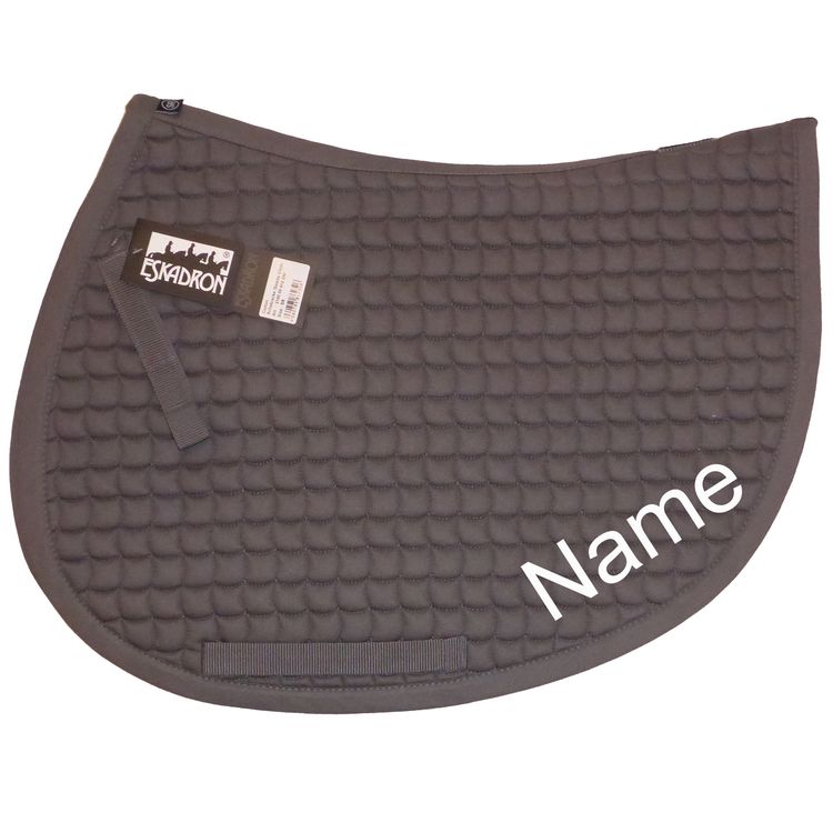 ESKADRON grey Cotton Spring-Schabracke mit individuellem Namen bestickt 
