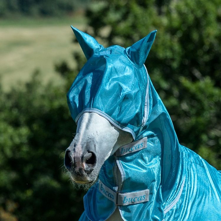 Bucas Freedom Fly Mask in Aqua