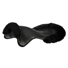 Acavallo Gel Pad THERAPEUTIC mit Lammfell - black , M  - AC168