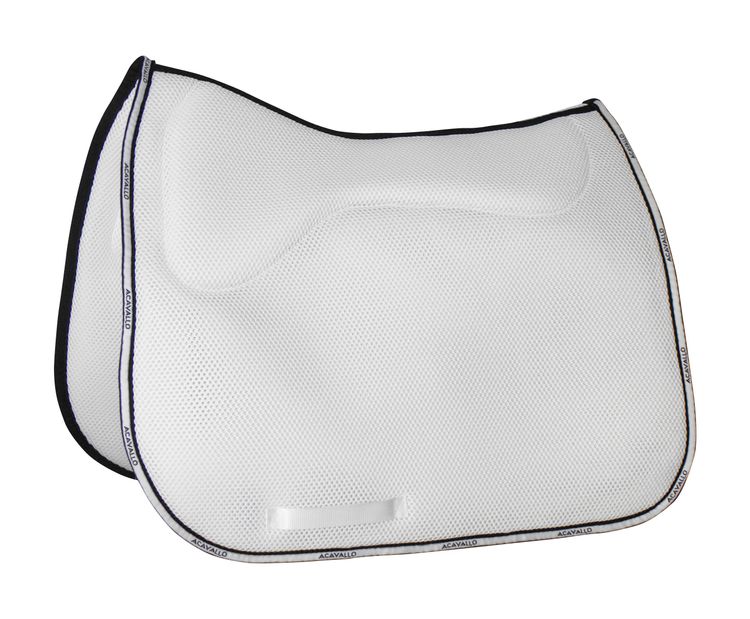 Acavallo 3D Spacer Memory Foam Schabracke Dressage  in weiß - AC247