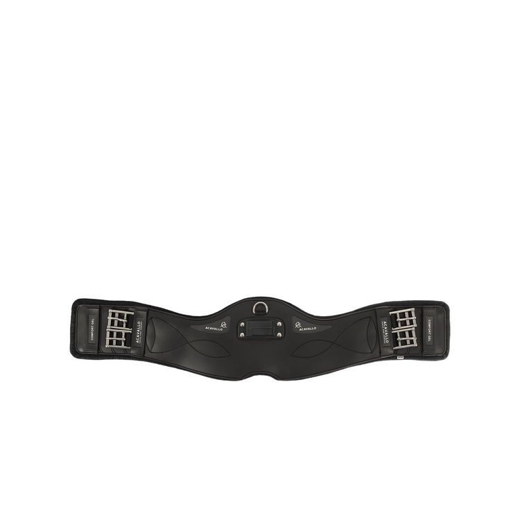 ACAVALLO - Kurzgurt PVC mit Gel - schwarz 