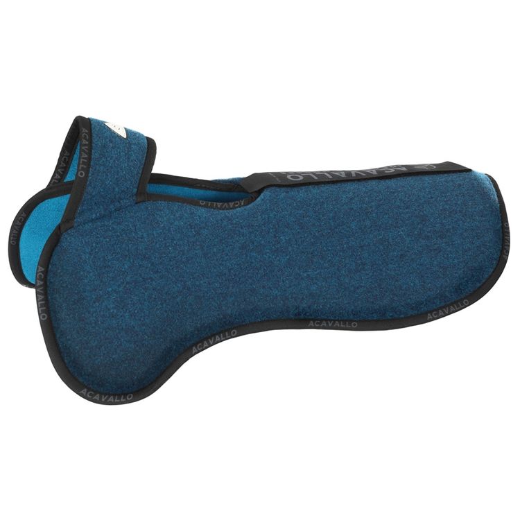 Acavallo Widerristfreies Konfigurations-Taschenpad doppelseitig Filz - flach - navy/petrol