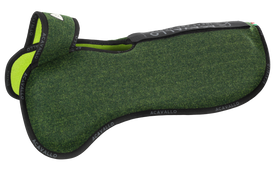 Acavallo Widerristfreies Konfigurations-Taschenpad doppelseitig Filz - hinten erhöht -forest green AC836