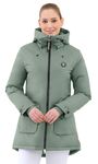 Spooks Mantel Larissa in stormy green