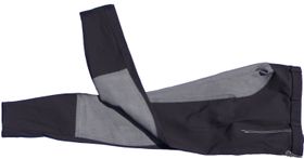 Pikeur Kinder Reithose Lugana II Kontrast in schwarz/grey, Gr. 146