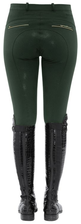 Spooks Reithose Full Grip Annber in Dark forest