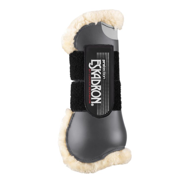 Eskadron 2er Set Gamaschen Flexisoft Faux Fur für vorne, Warmblut in grey