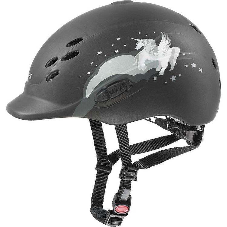 UVEX Reithelm Onyxx unicorn in black