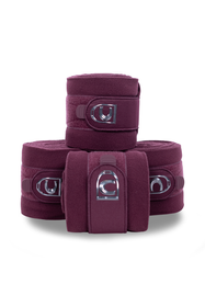 Cavallo Fleece Bandagen HIVA in dark raspberry