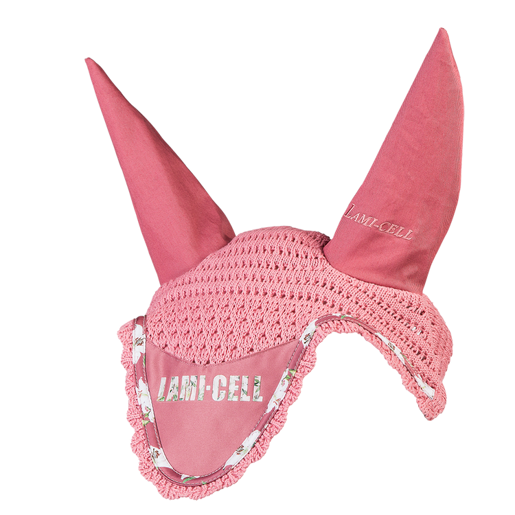 Lami-Cell Fliegenhaube Florence in old pink floral, mit Schriftzug, Gr. Full