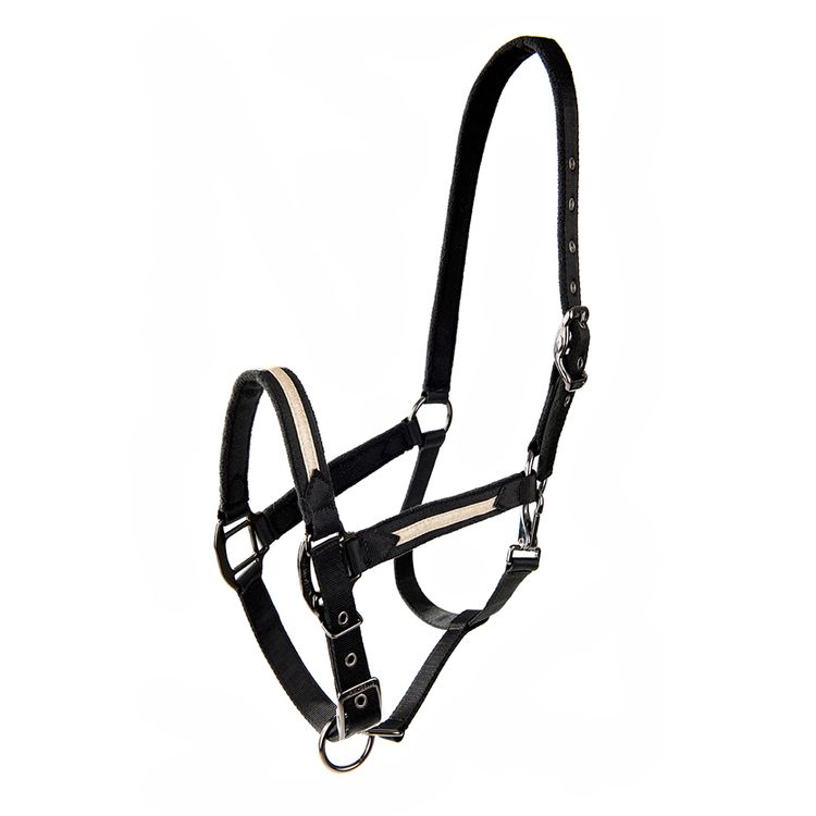 Lami-Cell Halfter Sparkling in black - champagne