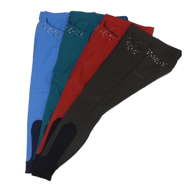 Eurostar Reithose Laura de Luxe Knie Grip in beaujolais (rot)