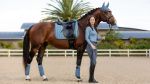 LeMieux Schabracke Loire Classic Satin Dressage Square in Ice Blue